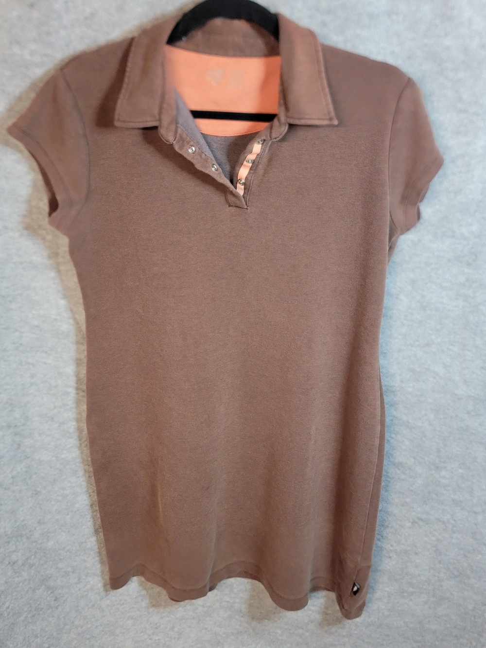 Horny Toad Short Sleeve Polo Athletic Dress in Brown